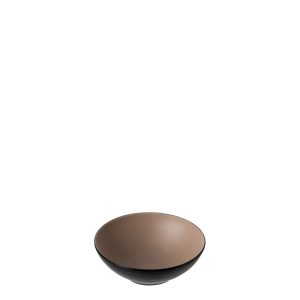 COU COU Dual Colour Beige & Black Round Bowl