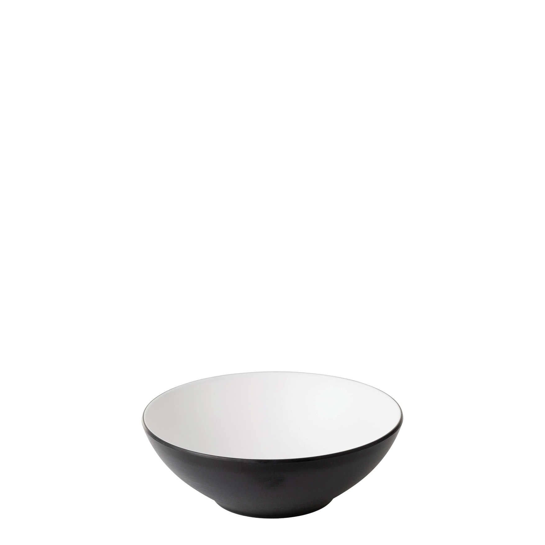 COU COU Dual Colour White & Black Round Bowl