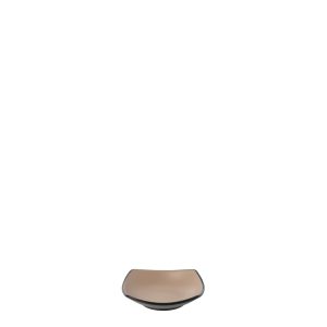 COU COU Dual Colour Beige & Black Square Bowl