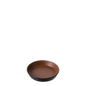 COU COU Dual Colour Brown & Black Flat Round Bowl