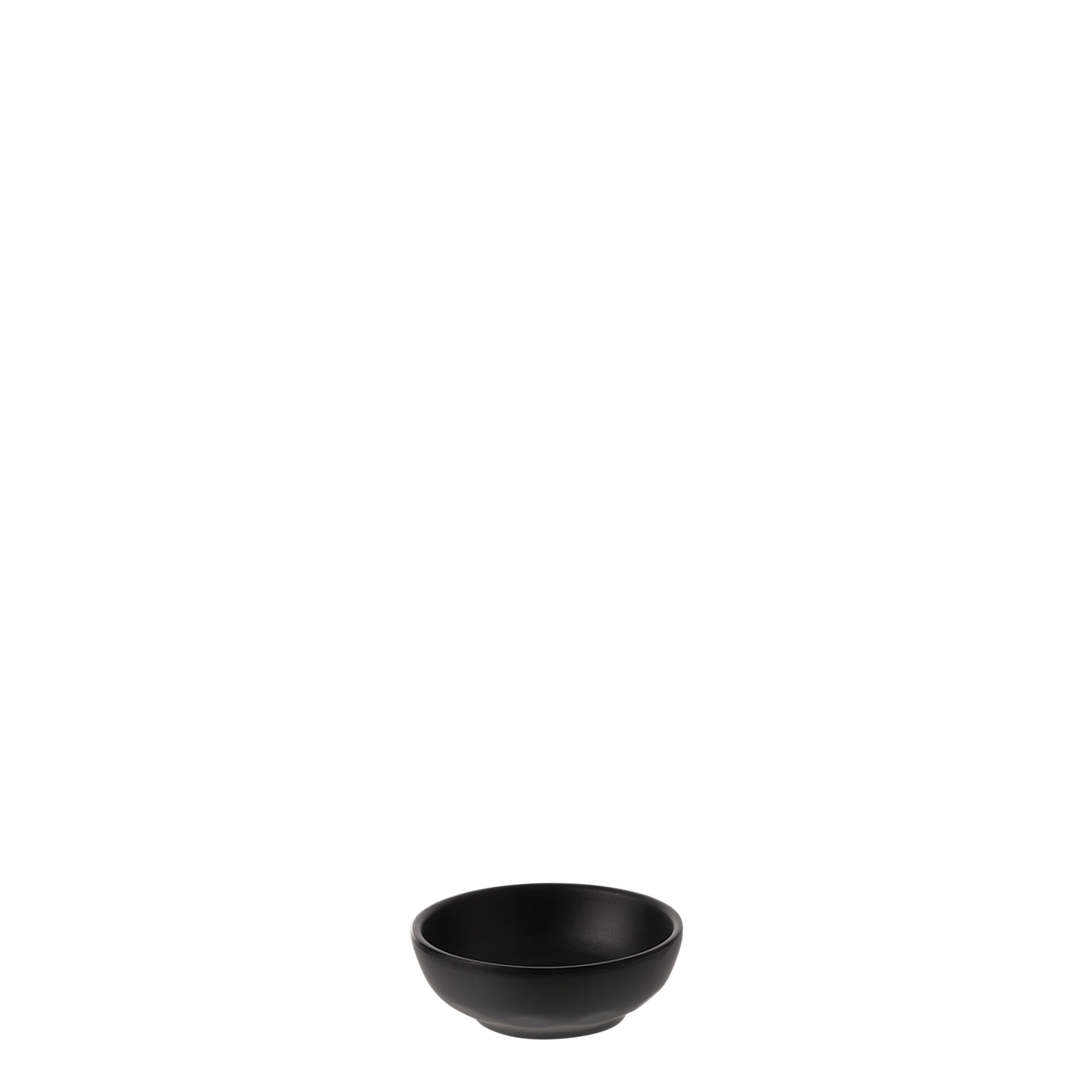 COU COU Matte Black Round Sauce Dish
