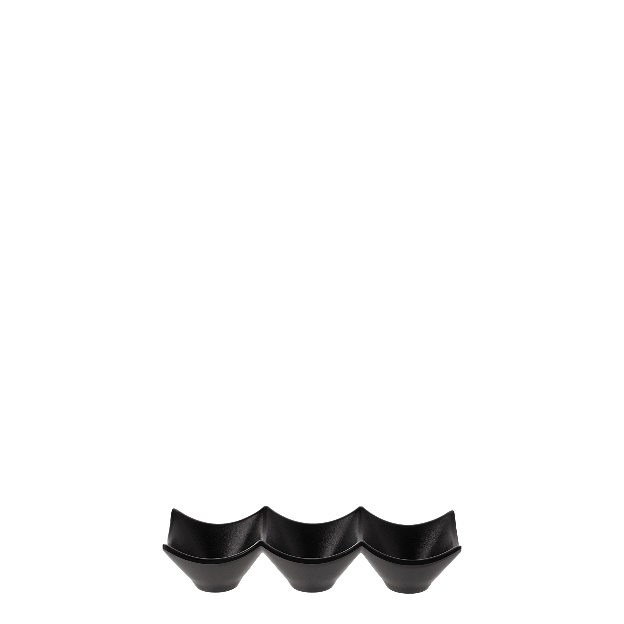 COU COU Matte Black Divided Dish