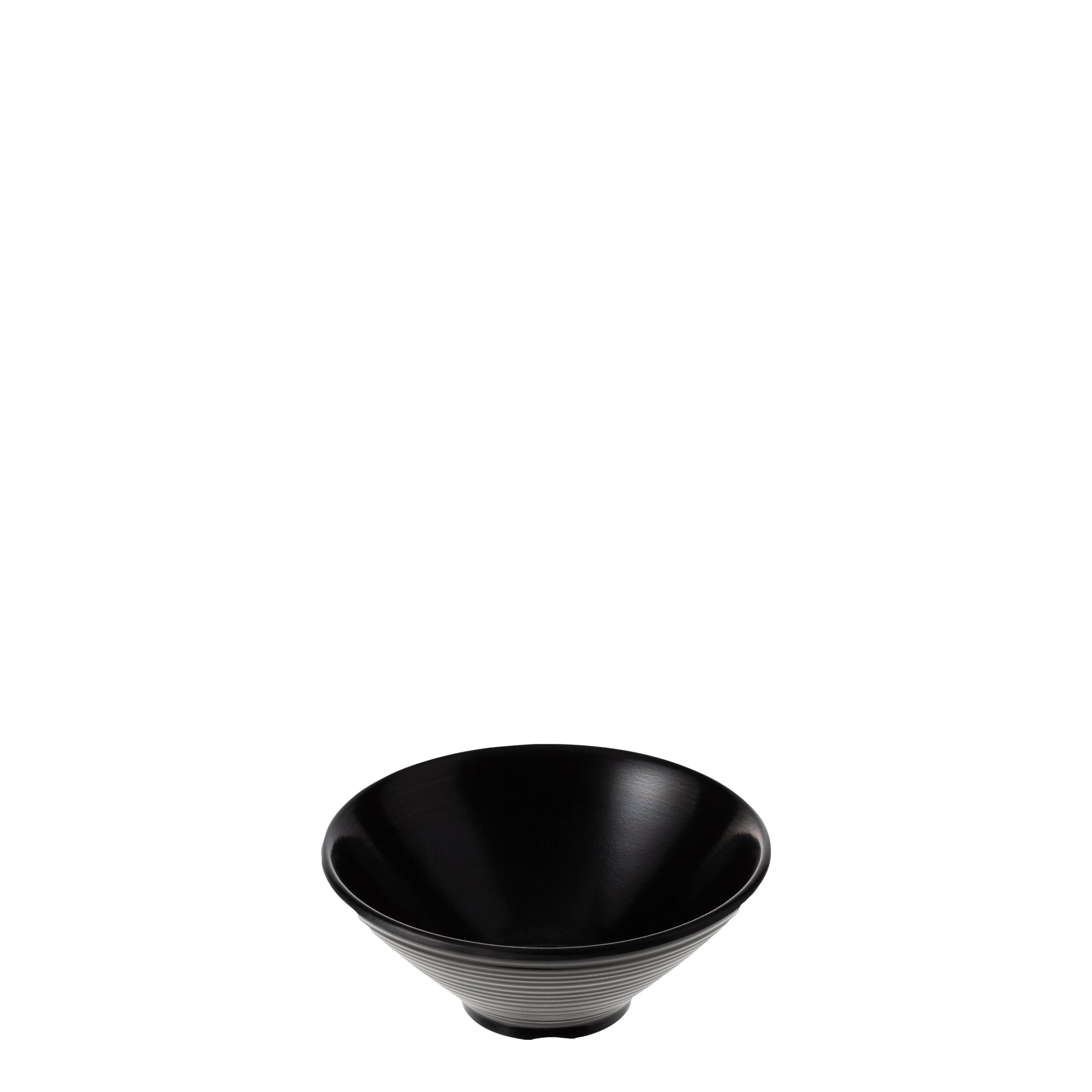 COU COU Matte Black Round Conical Bowl