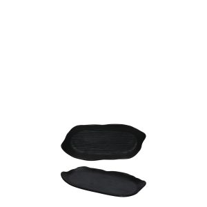 COU COU Matte Black Irregular Platter