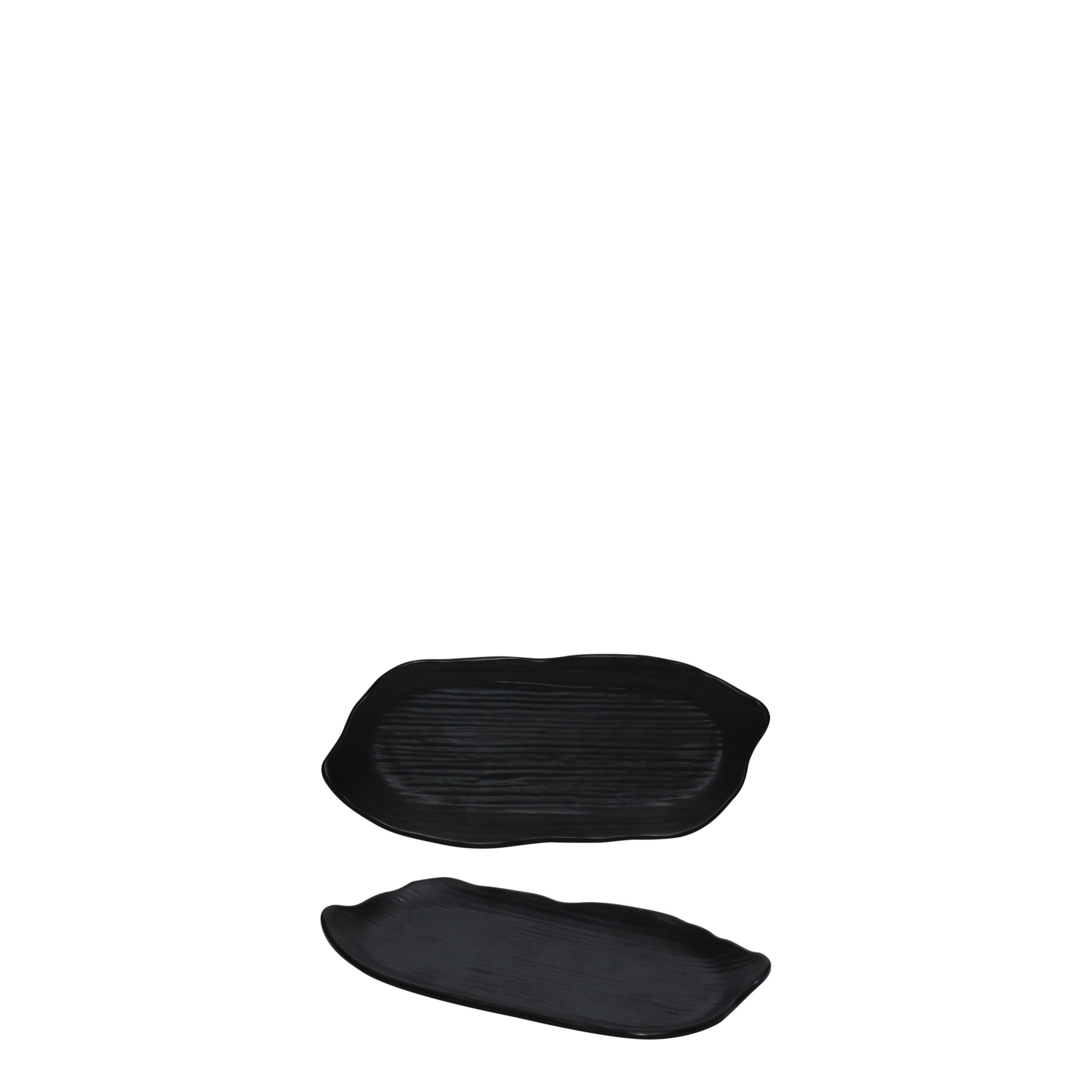 COU COU Matte Black Irregular Platter