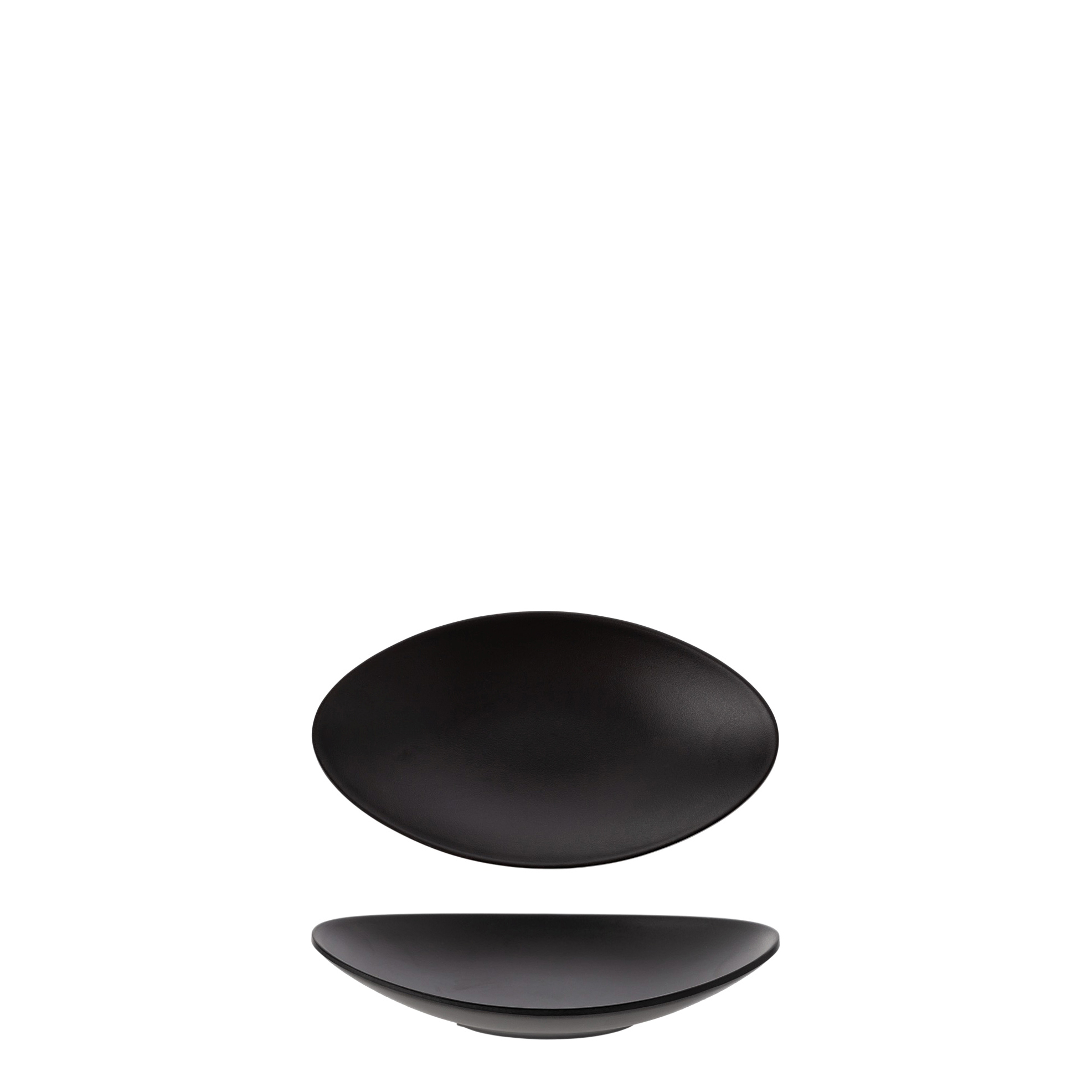 COU COU Matte Black Oval Plate