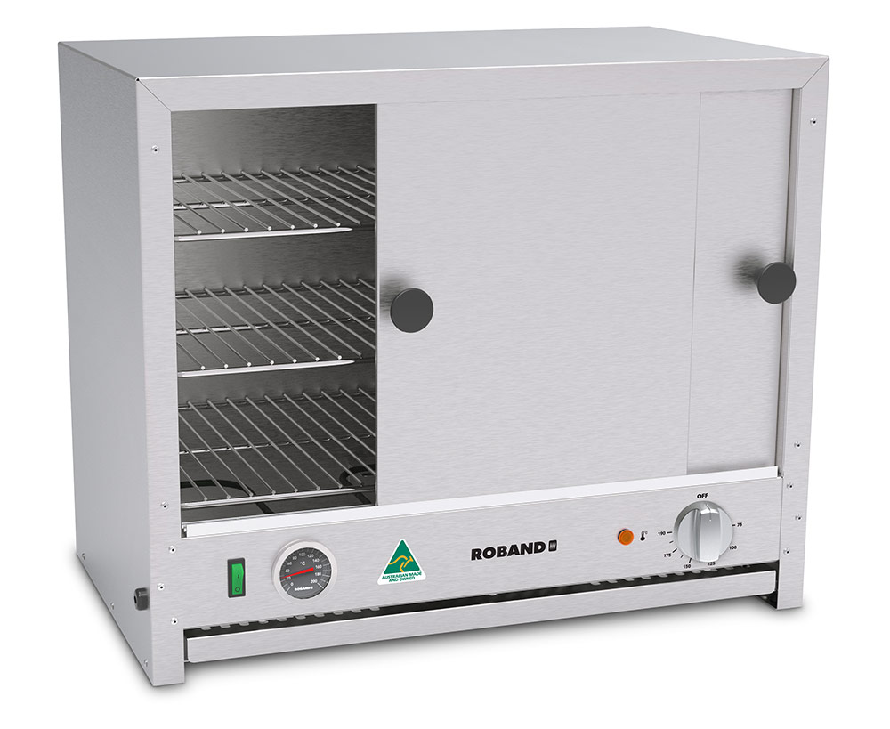 Roband Stainless Steel Design Pie Warmer with sliding door, 40 pies