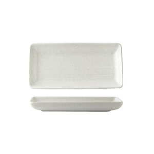 Zuma Frost Ribbed Rectangular Platter