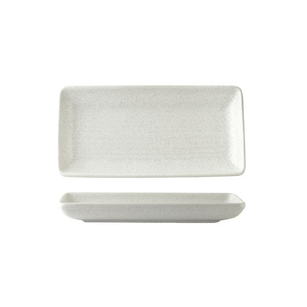 Zuma Frost Ribbed Rectangular Platter