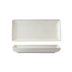 Zuma Frost Ribbed Rectangular Platter