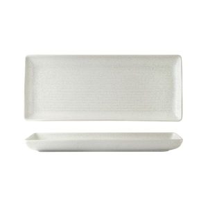 Zuma Frost Ribbed Rectangular Platter