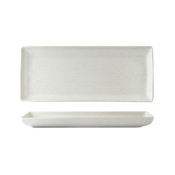 Zuma Frost Ribbed Rectangular Platter