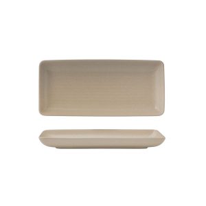 Zuma Sand Ribbed Rectangular Platter
