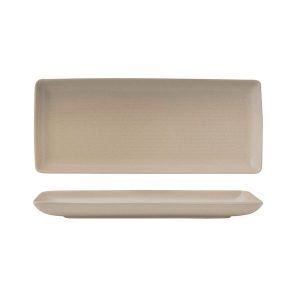 Zuma Sand Ribbed Rectangular Platter