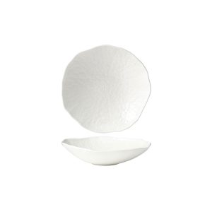 Fusion Lotus Deep Coupe Plate 210mm White