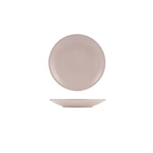 Zuma Pearl Blush Round Coupe Plate