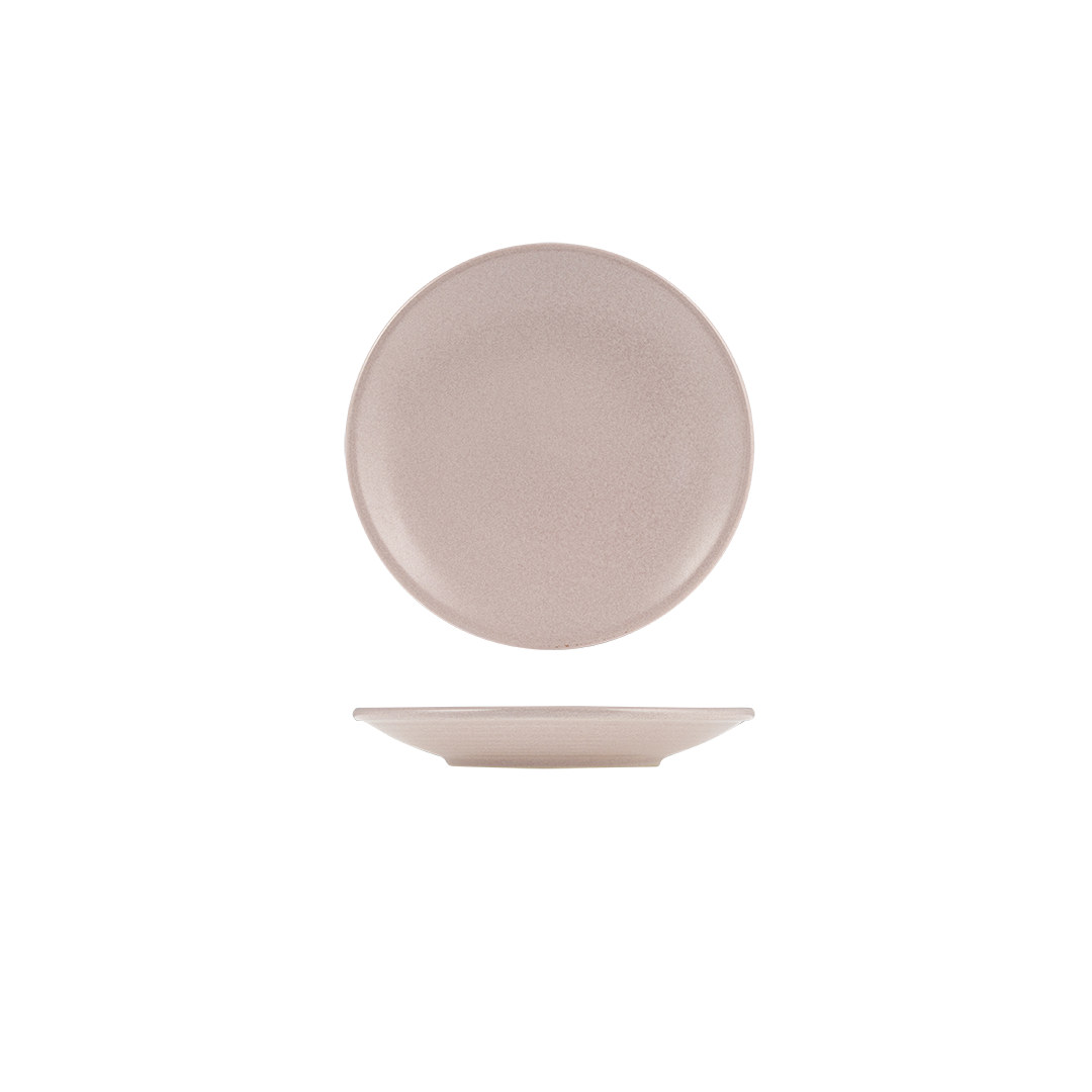 Zuma Pearl Blush Round Coupe Plate