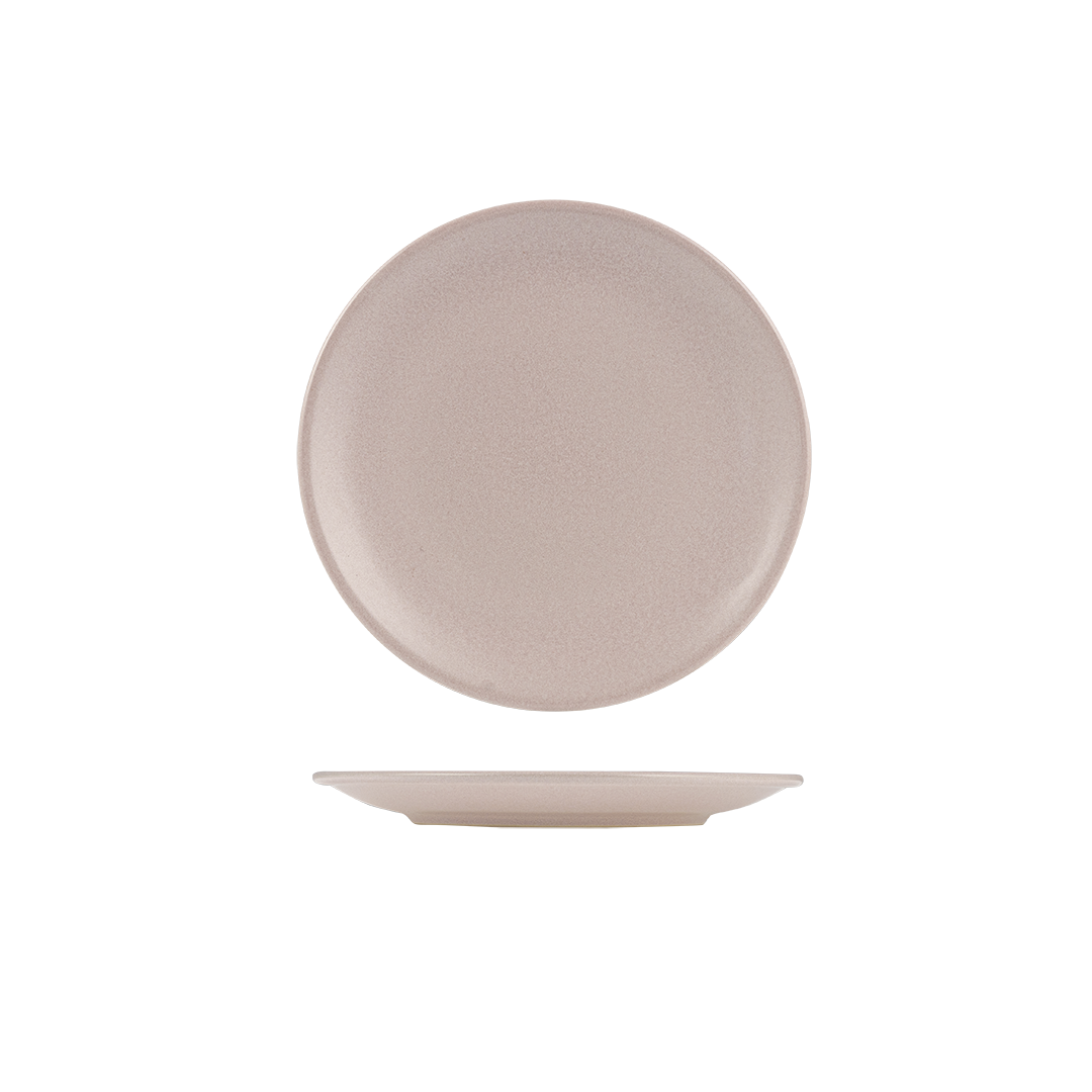 Zuma Pearl Blush Round Coupe Plate