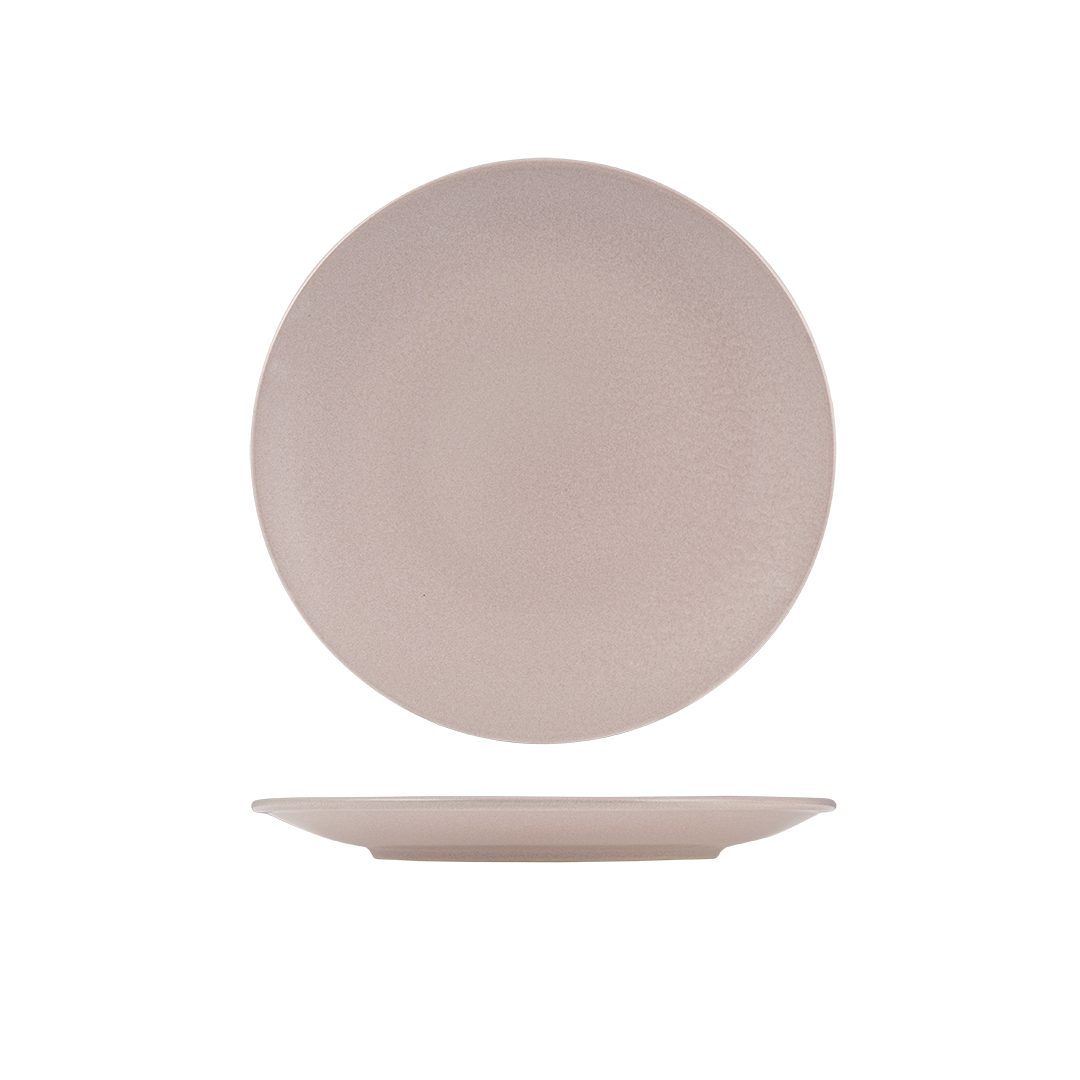 Zuma Pearl Blush Round Coupe Plate