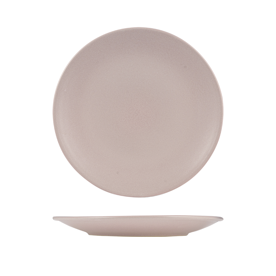 Zuma Pearl Blush Round Coupe Plate