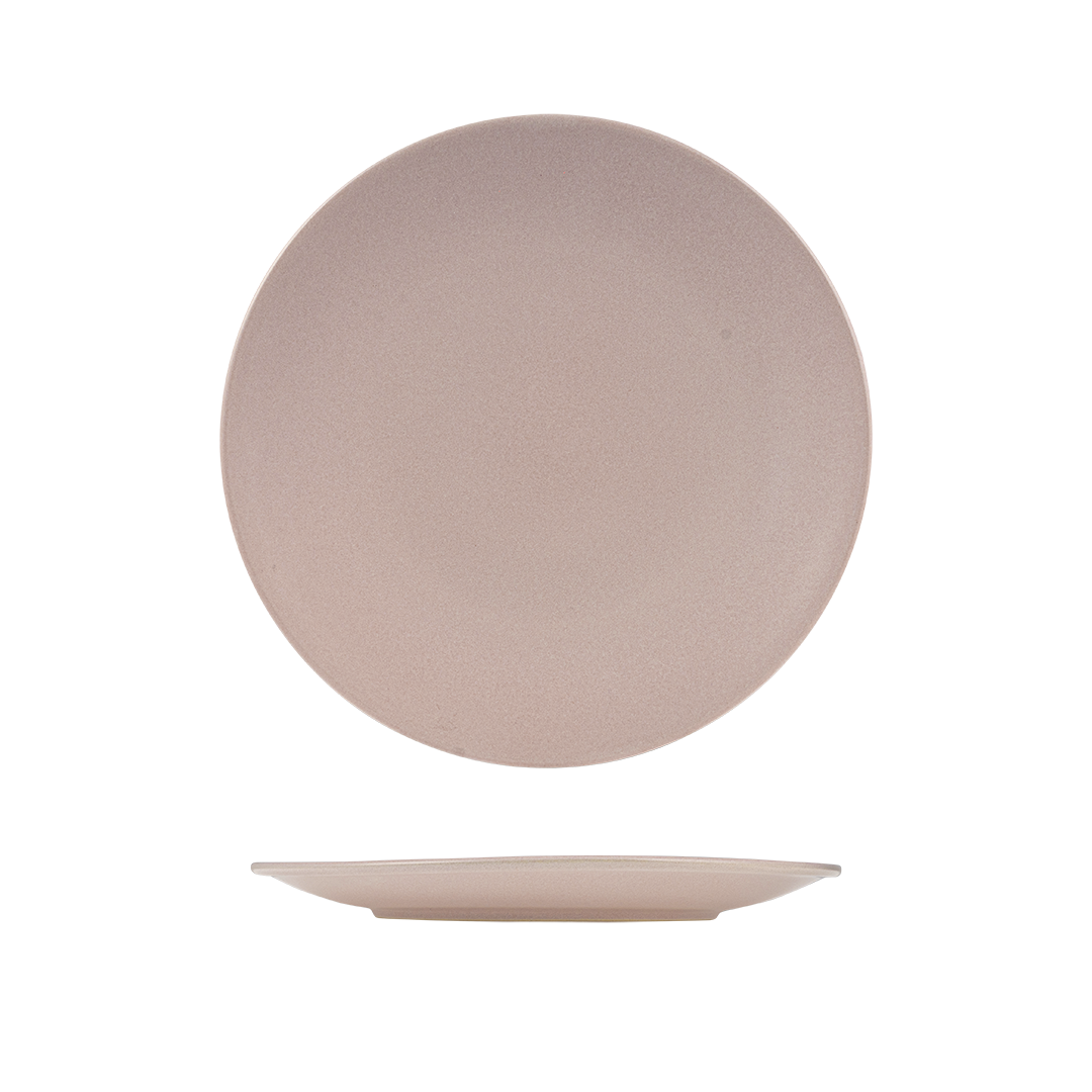 Zuma Pearl Blush Round Coupe Plate