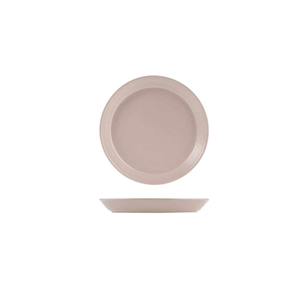 Zuma Pearl Blush Round Tapered Plate
