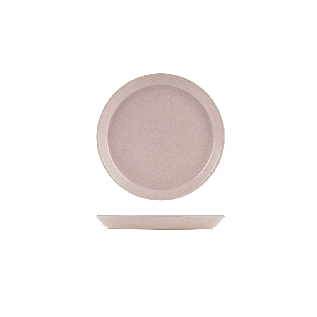 Zuma Pearl Blush Round Tapered Plate