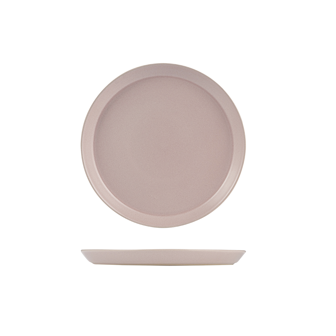 Zuma Pearl Blush Round Tapered Plate