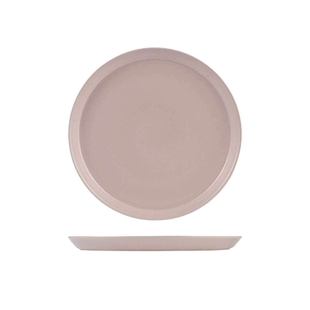 Zuma Pearl Blush Round Tapered Plate
