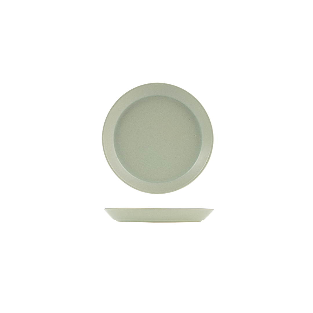 Zuma Pearl Pistachio Round Tapered Plate