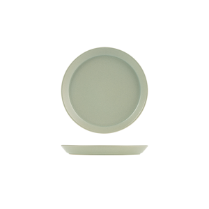 Zuma Pearl Pistachio Round Tapered Plate