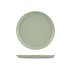 Zuma Pearl Pistachio Round Tapered Plate