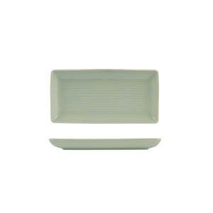 Zuma Pearl Pistachio Ribbed Rectangular Platter