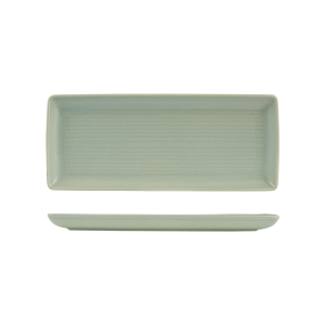 Zuma Pearl Pistachio Ribbed Rectangular Platter