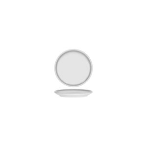 Frosted Steel Round Coupe Plate 143mm