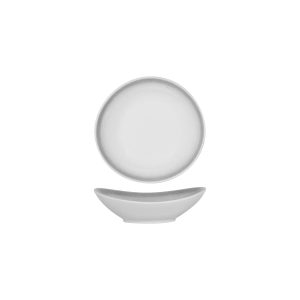 Frosted Steel Organic Plate 200x195mm / 550ml