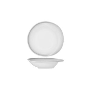 Frosted Steel Organic Deep Bowl 238mm / 650ml