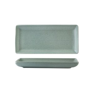 Zuma Mint Ribbed Rectangular Platter