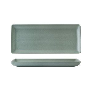 Zuma Mint Ribbed Rectangular Platter
