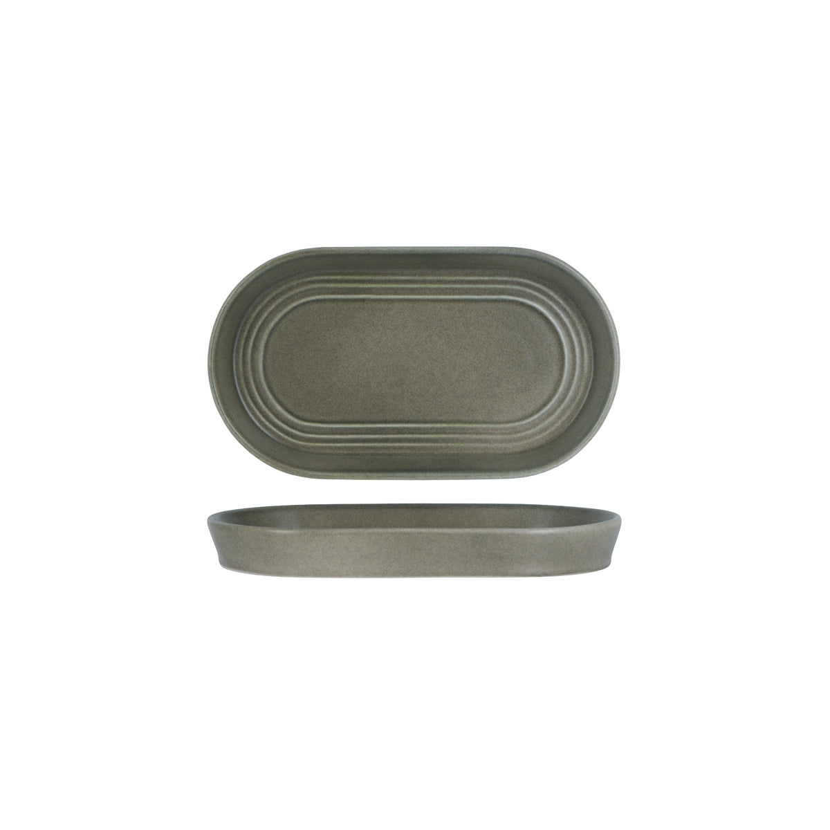 Urban Loft Frost Grey Oval Serve Platter 240x135mm