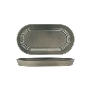 Urban Loft Frost Grey Oval Serve Platter 310x165mm