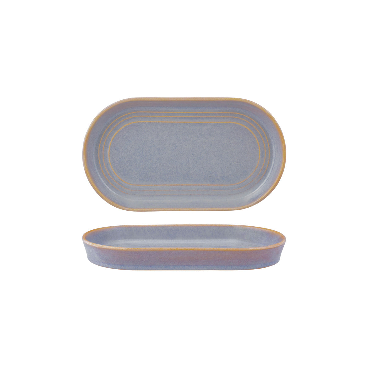 Urban Loft Azure Blue Oval Serve Platter 240x135mm