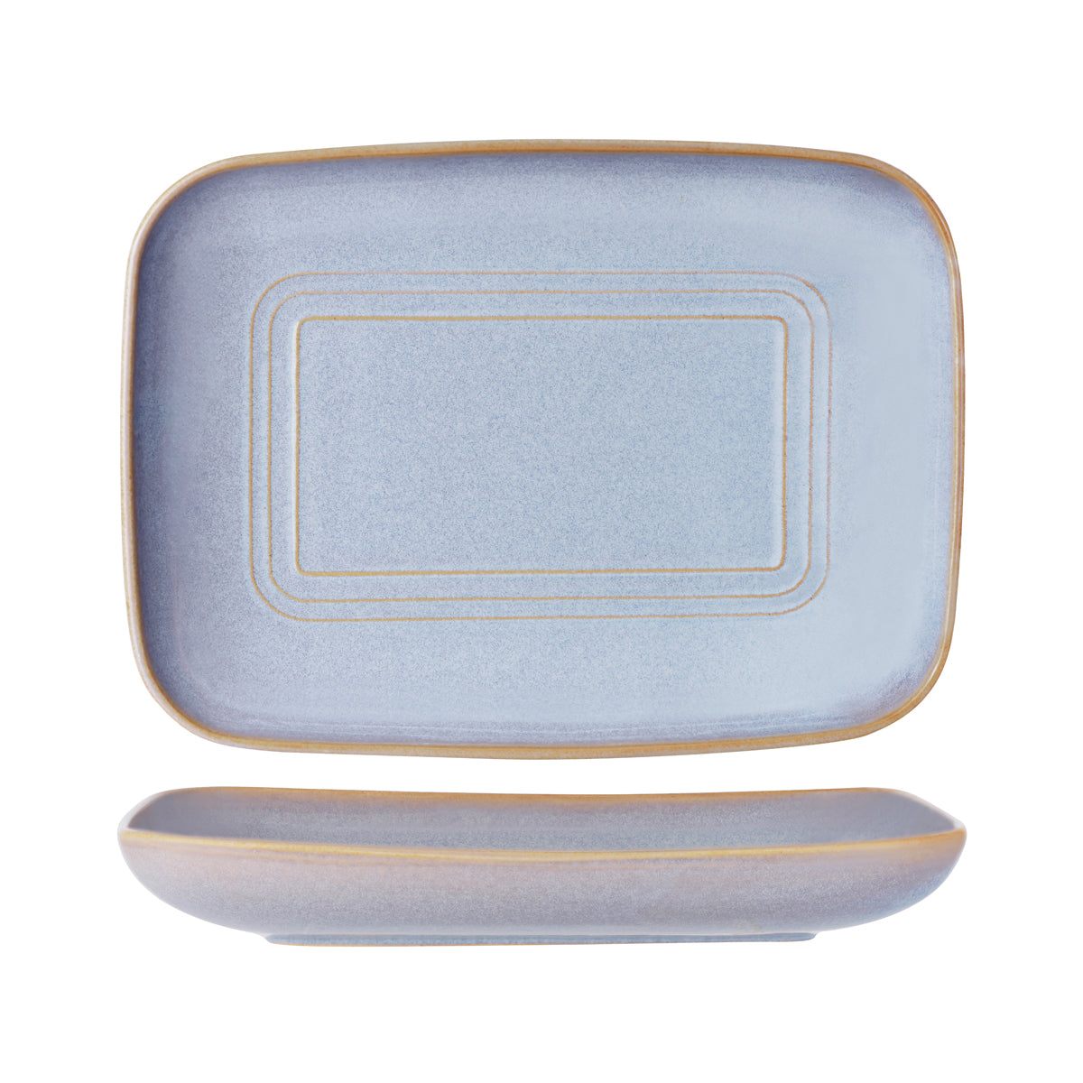 Urban Loft Azure Blue Rectangular Server 365x270mm