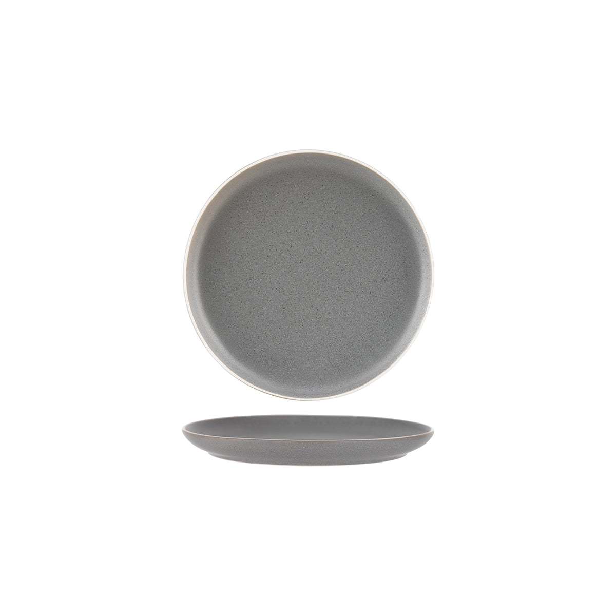 Urban Grey Round Coupe Plate 203mm
