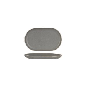 Urban Grey Oval Plate 250x160mm