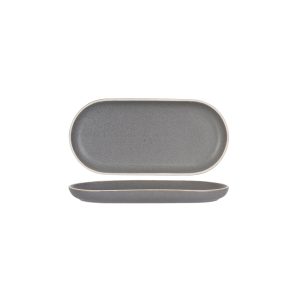 Urban Grey Oval Plate 295x140mm