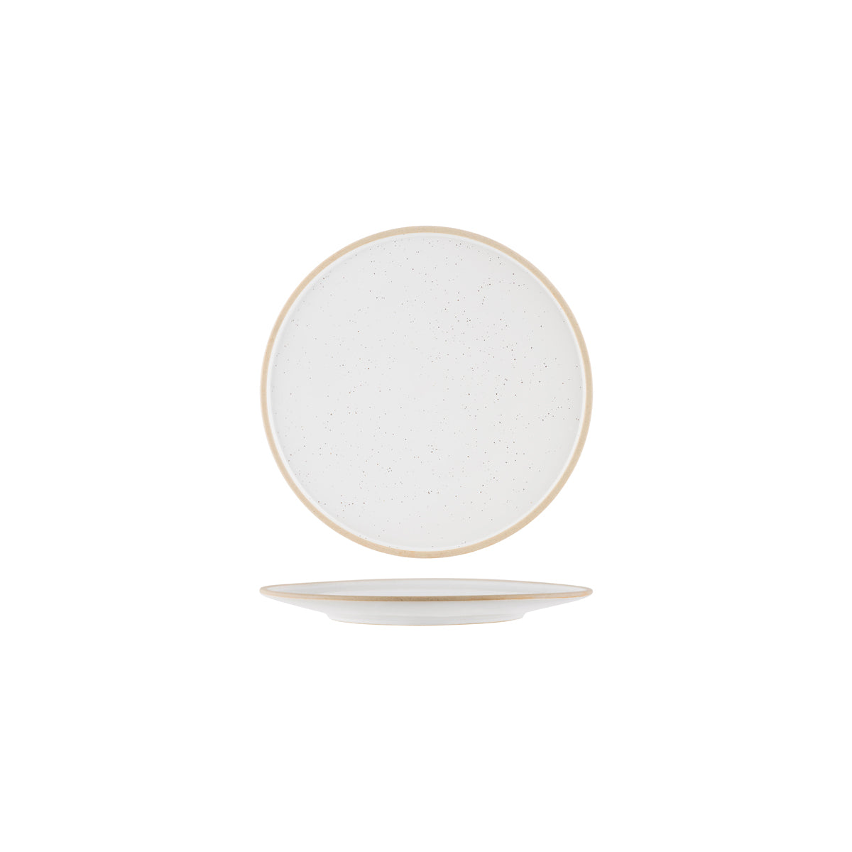 Soho White Pebble Round Plate 210mm