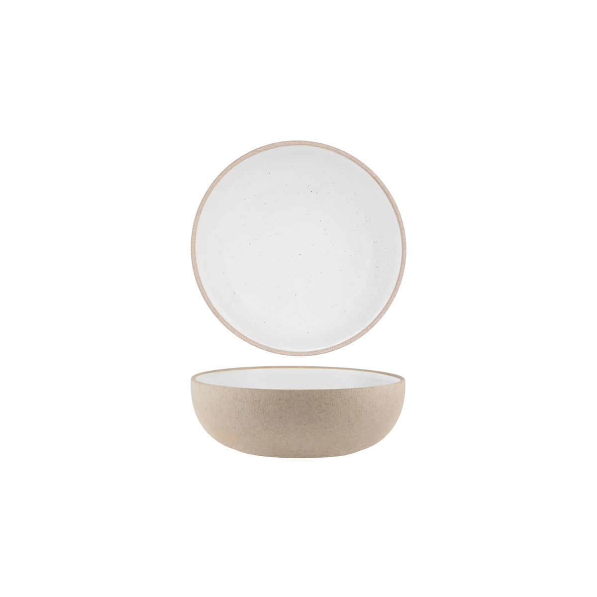 Soho White Pebble Round Deep Bowl 170x55mm / 850ml