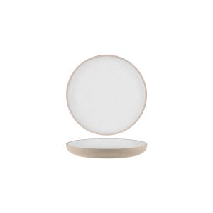 Soho White Pebble Round Deep Coupe Plate 235mm