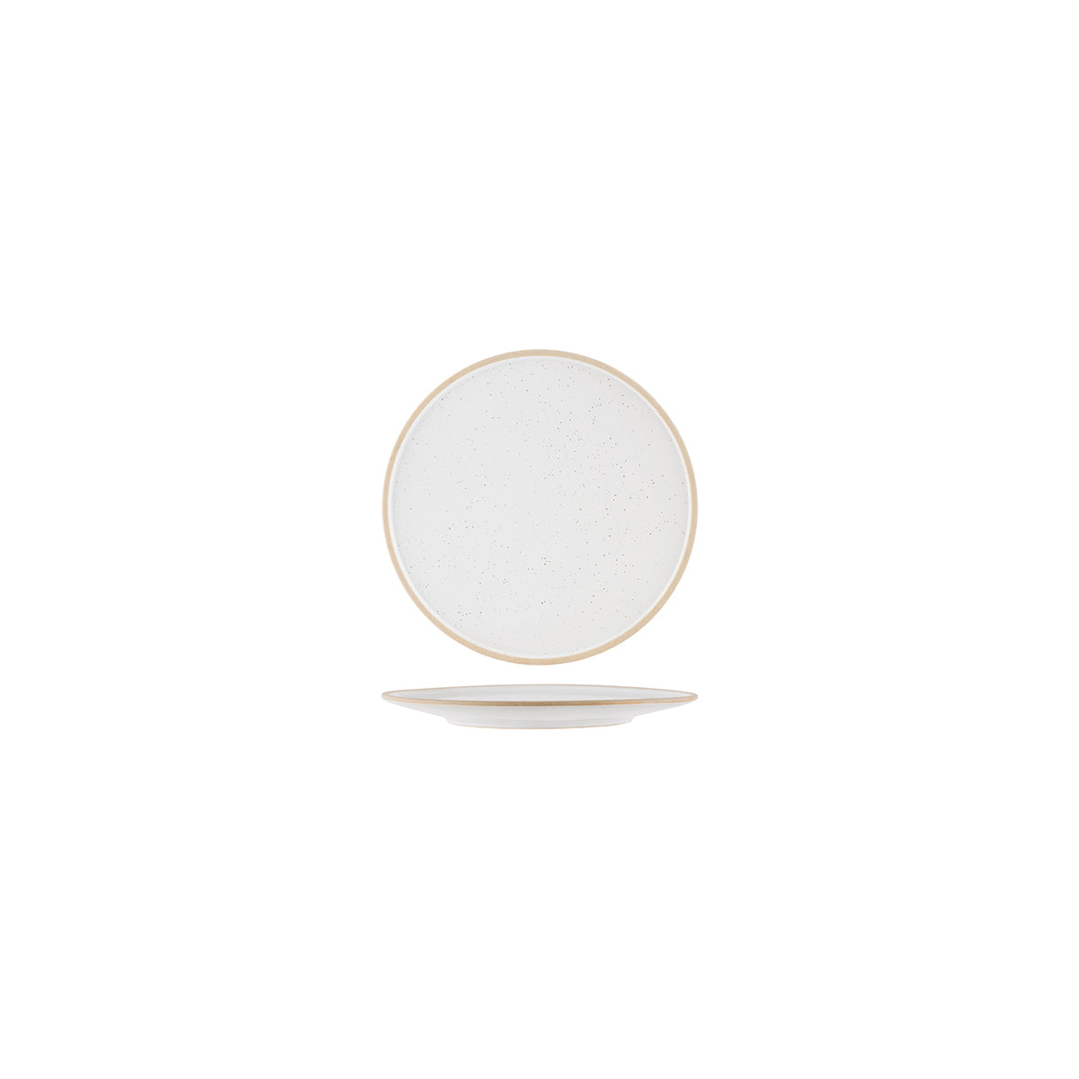 Soho White Pebble Round Plate 160mm